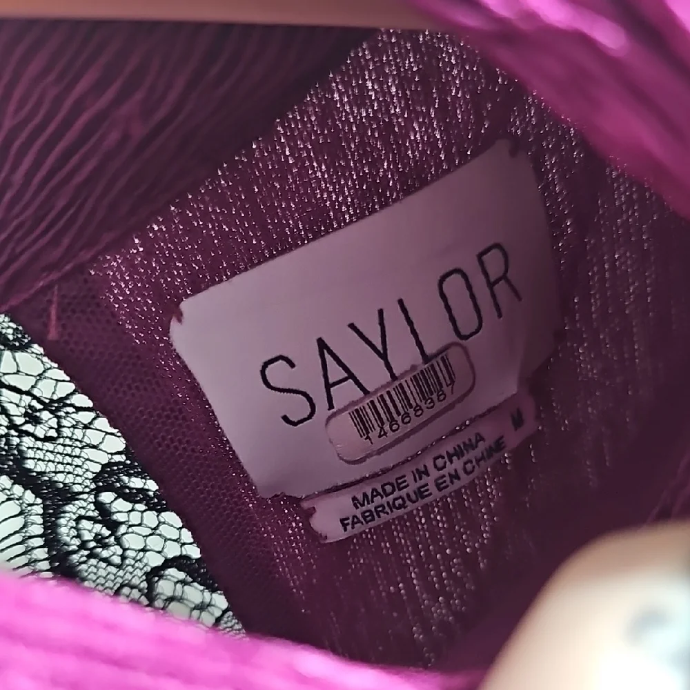SAYLOR Vibrant Purple Long Sleeve Dress - Picture 2 of 5
